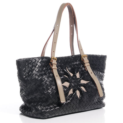 Bottega Veneta Nappa Intrecciato Marquise Flower Tote Nero Black 3 of 8