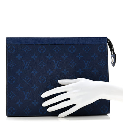 Louis Vuitton Monogram Eclipse Pochette Voyage MM Pacific Blue 2 of 7