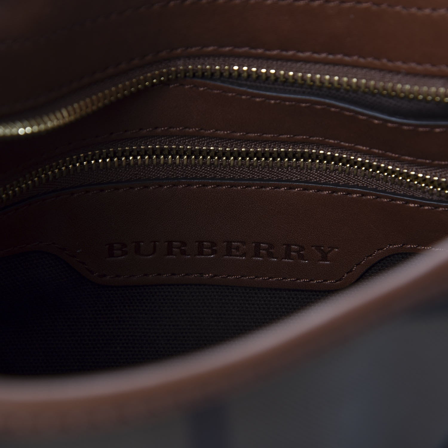 Burberry Smoked Check Brooklyn Hobo Tan 7 of 9