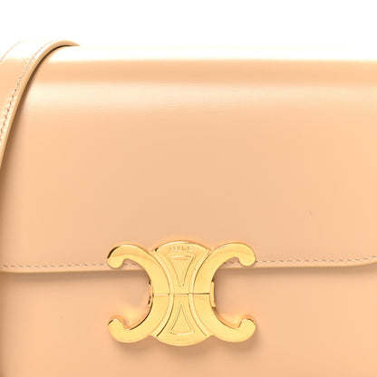 Celine Shiny Calfskin Teen Triomphe Oat Beige 7 of 9