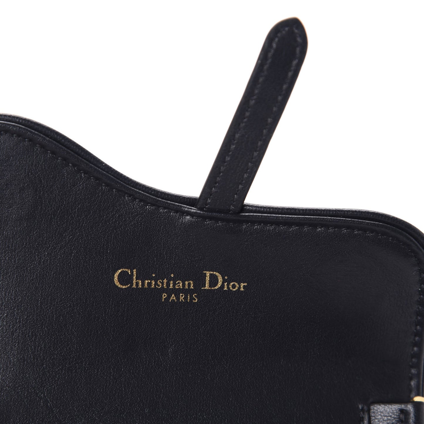 Oblique Nano Saddle Chain Pouch Blue