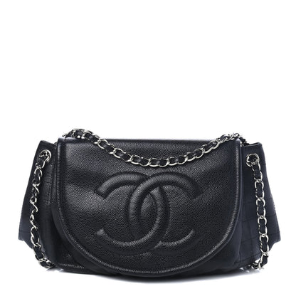 Chanel Caviar Half Moon Large Flap Black 1 of 4