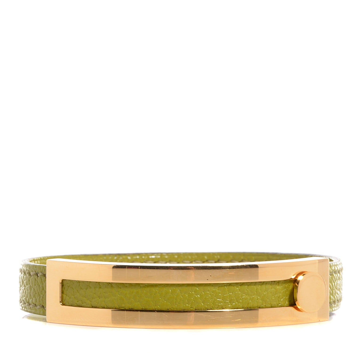 Hermes Chevre Mysore Pousse Pousse Bracelet Vert Anis 1 of 7