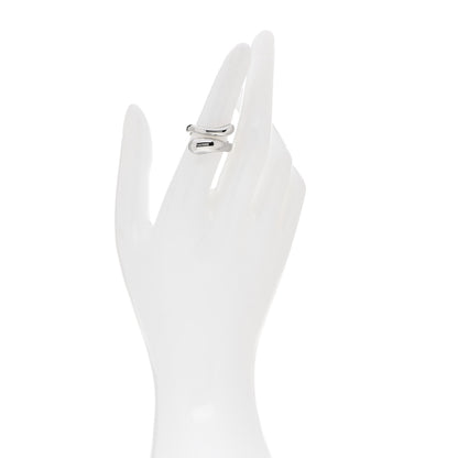 Tiffany Sterling Silver Elsa Peretti Teardrop Ring 51 5.75 2 of 4