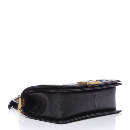 Chanel Caviar Quilted Medium Boy Flap Black 4 of 10
