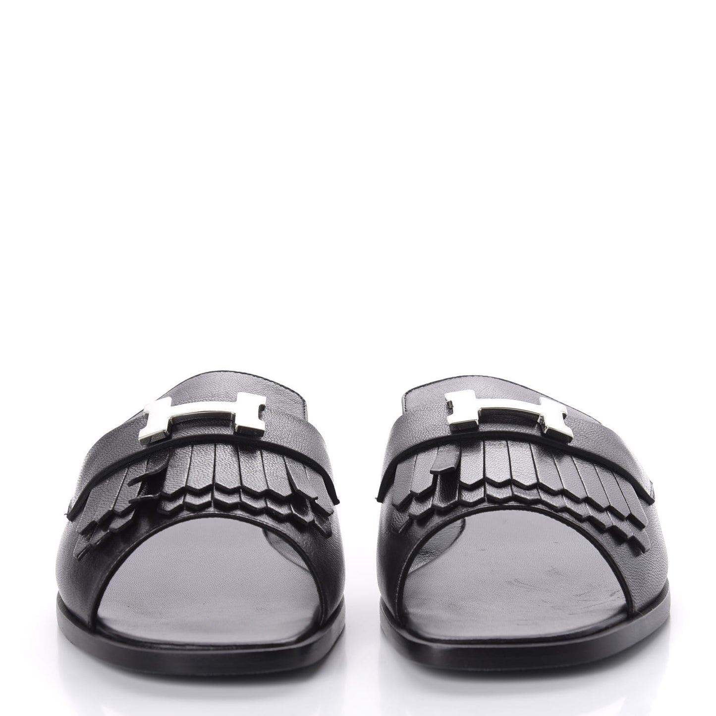 Goatskin Auteuil Sandals 38.5 Black