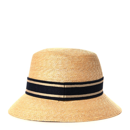 Christian Dior Straw Bucket Hat 58 Natural 3 of 7