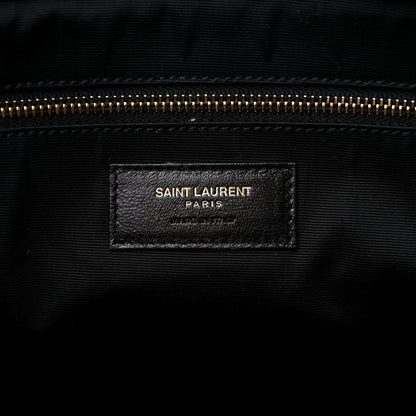 Saint Laurent Lambskin Quilted Maxi Icare Shopping Tote Black 7 of 10