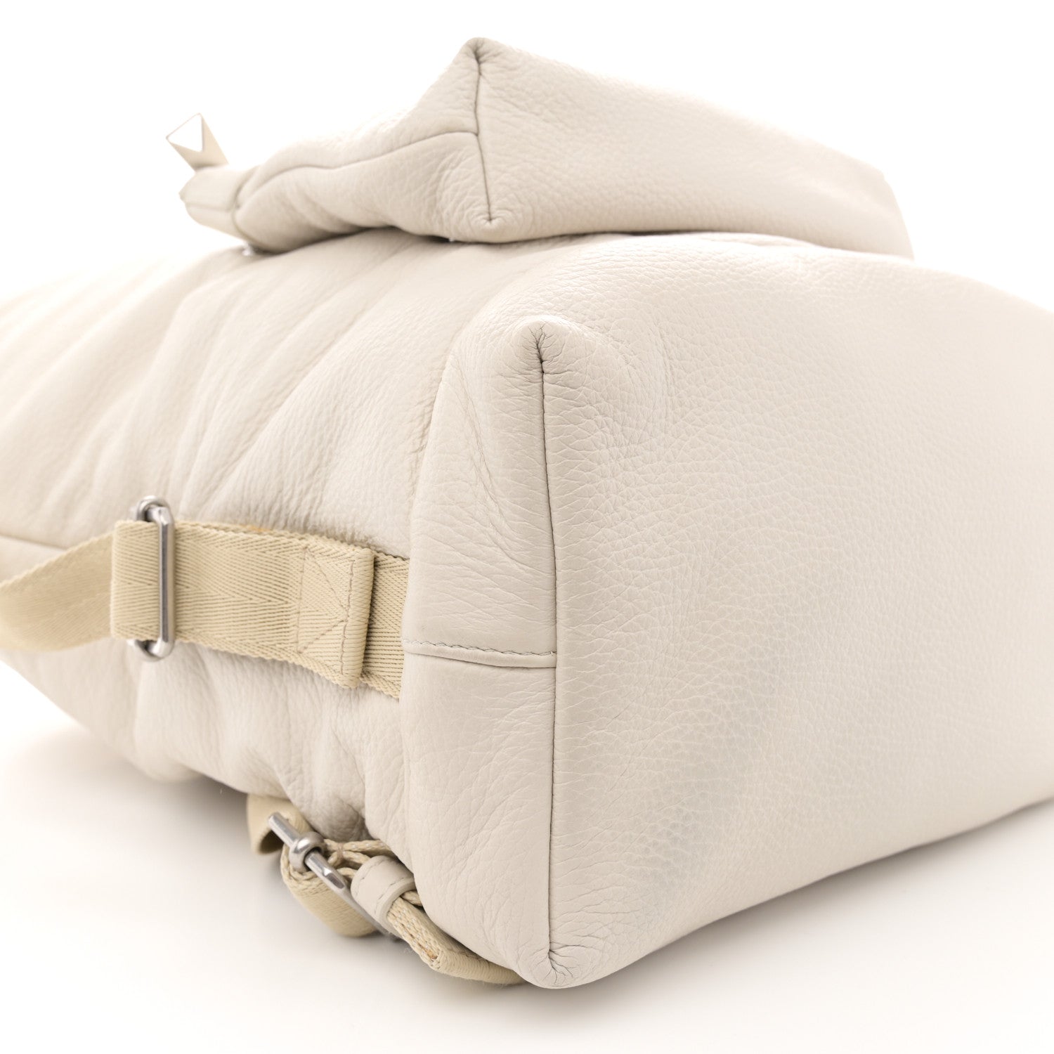 Bottega Veneta Canvas Calfskin Backpack Natural 9 of 14