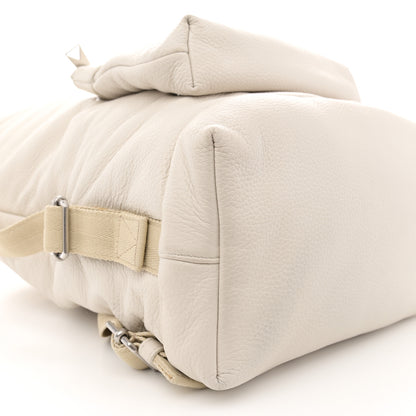 Bottega Veneta Canvas Calfskin Backpack Natural 9 of 14