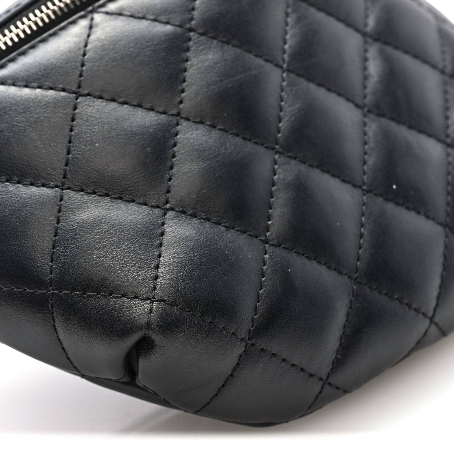 Chanel Calfskin Quilted Waist Belt Bag Black 9 of 10