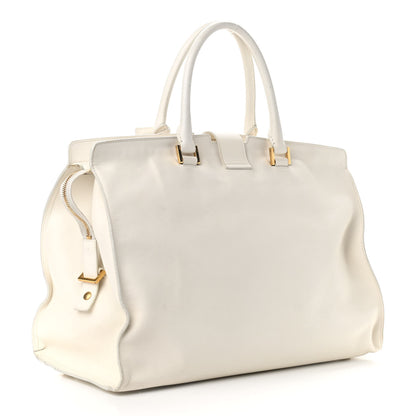 Saint Laurent Sheepskin Large Classic Y Cabas White 3 of 15