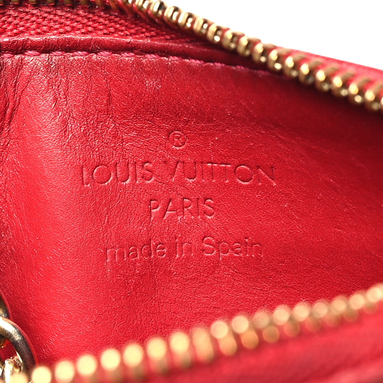 Louis Vuitton Vernis Key Pouch Cherry 6 of 13
