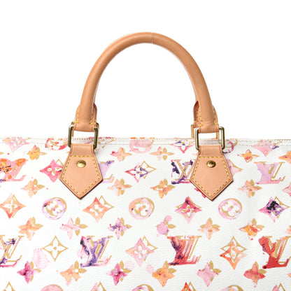 Louis Vuitton Watercolor Aquarelle Speedy 35 White 10 of 10