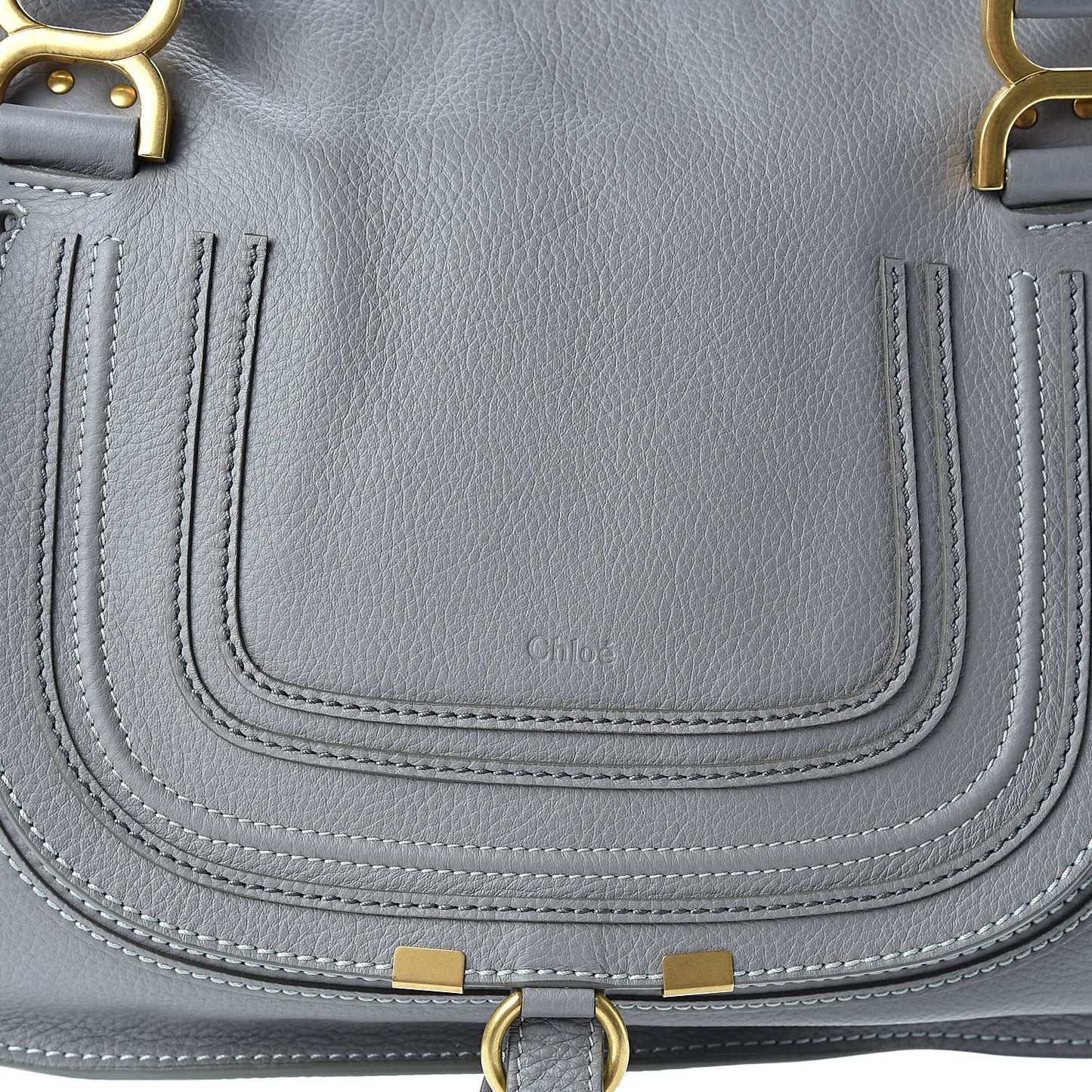 Calfskin Medium Marcie Satchel Cashmere Grey