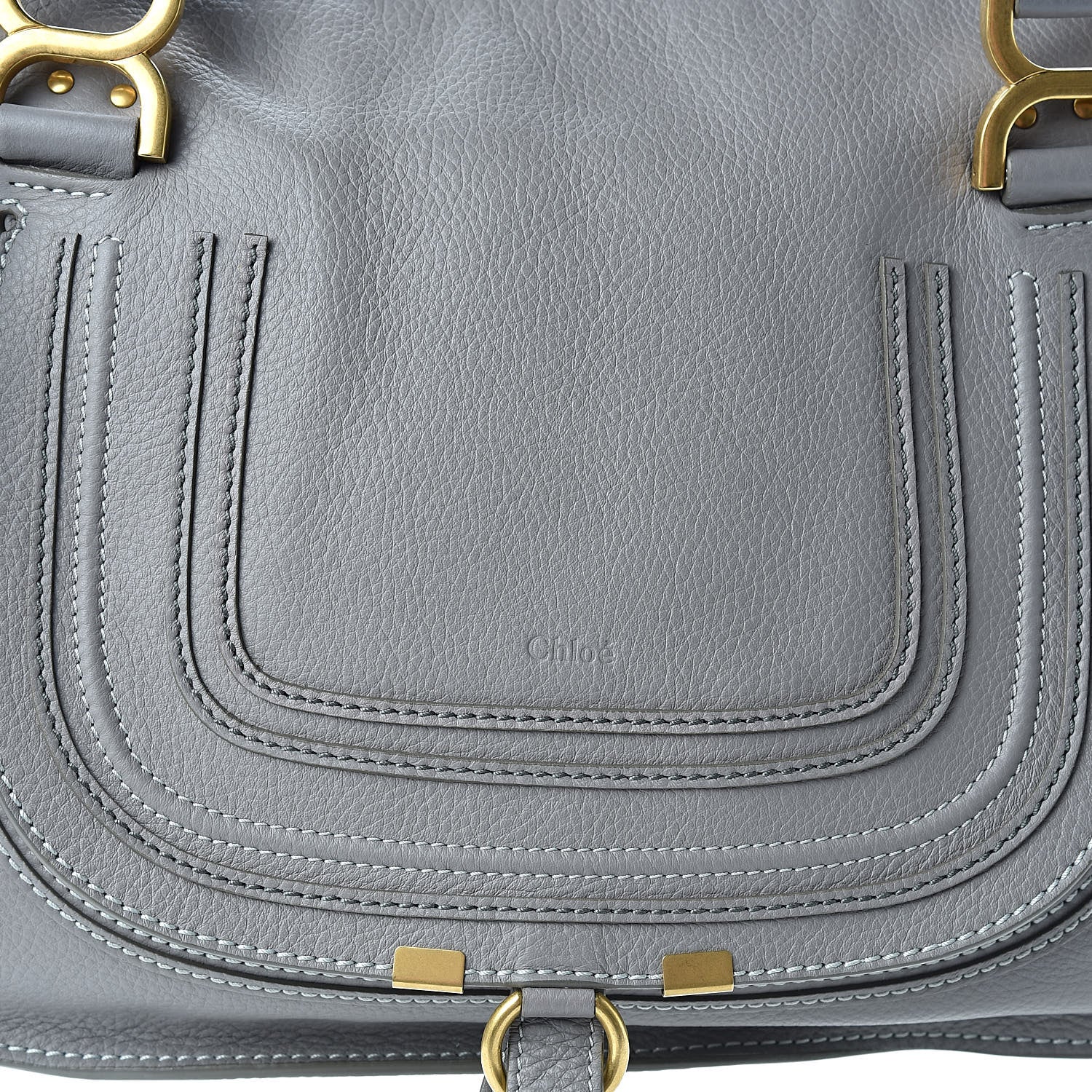 Chloe Calfskin Medium Marcie Satchel Cashmere Grey 8 of 13