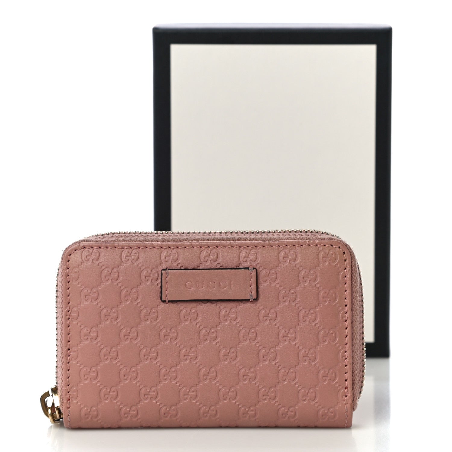 Gucci Microguccissima Zip Around Card Case Soft Pink 11 of 11