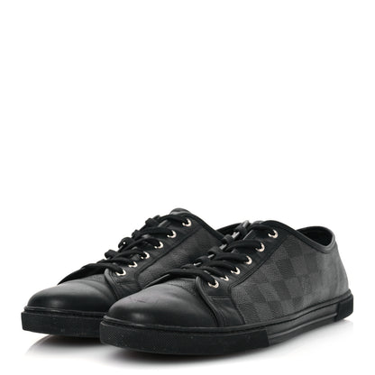 Louis Vuitton Calfskin Damier Graphite Sneakers 7.5 4 of 13
