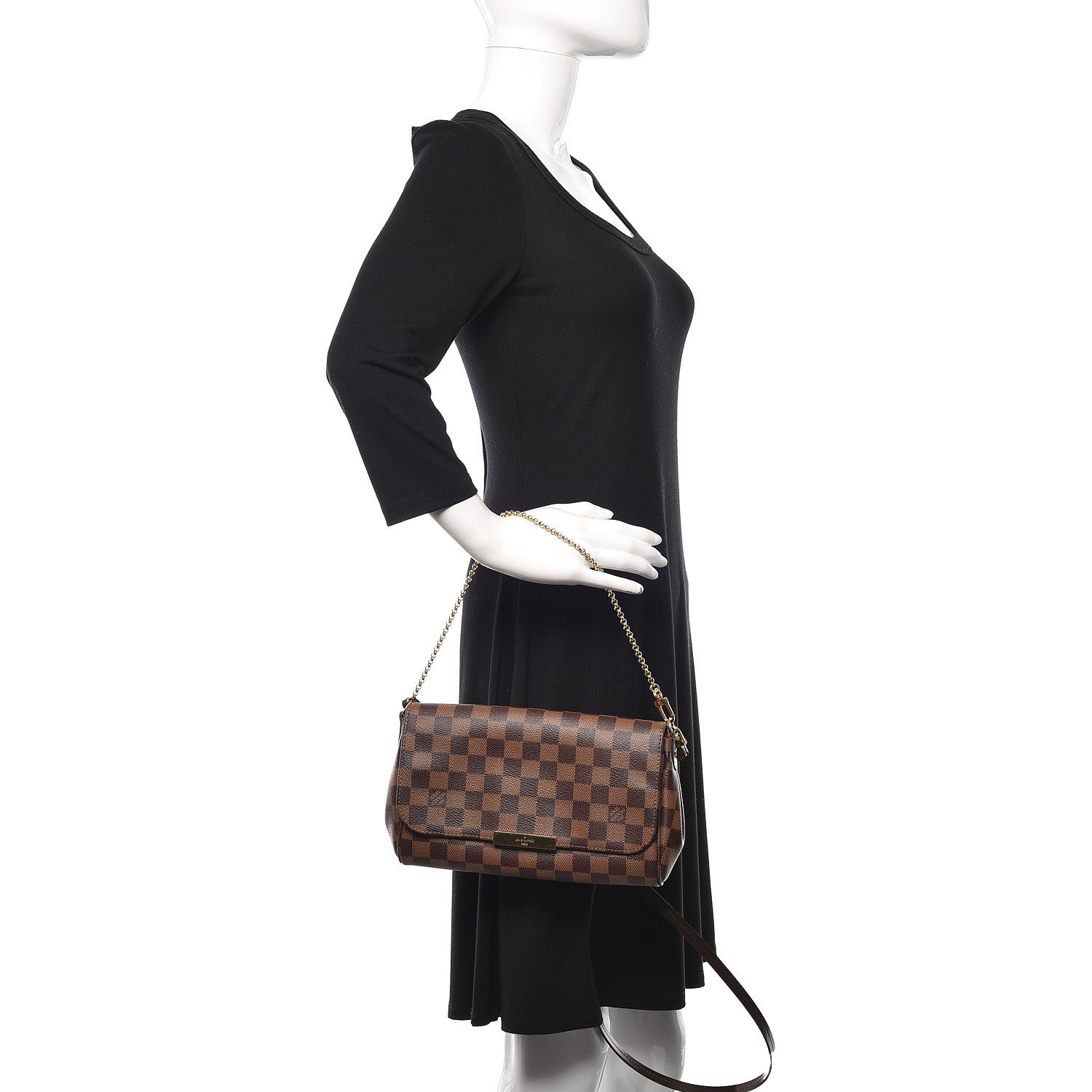 Louis Vuitton Damier Ebene Favorite MM 2 of 12