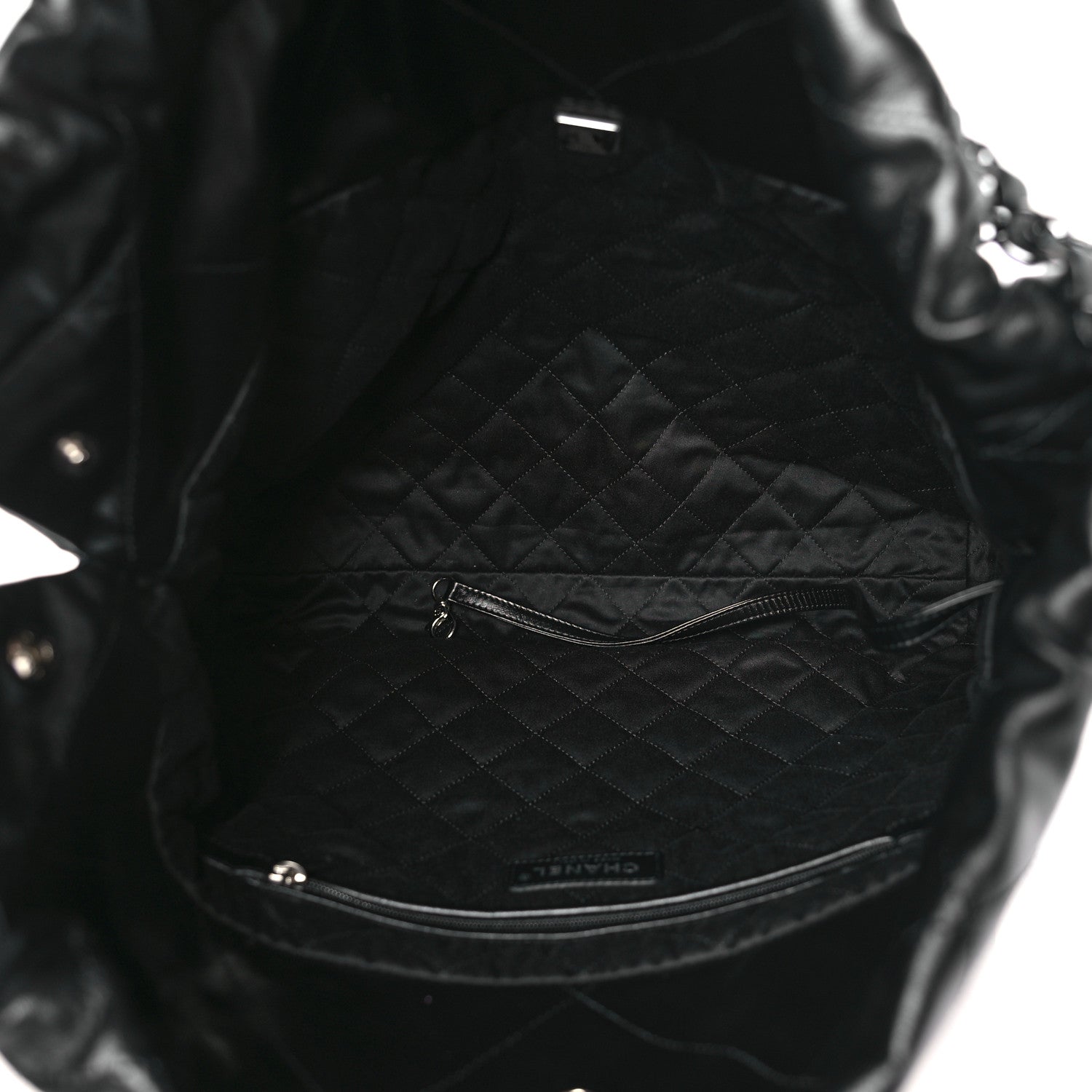 Chanel Shiny Calfskin Quilted Chanel 22 So Black 6 of 11