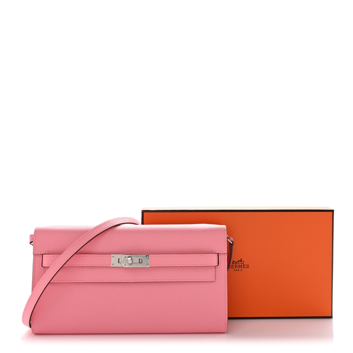 Epsom Kelly Wallet To Go Rose Confetti