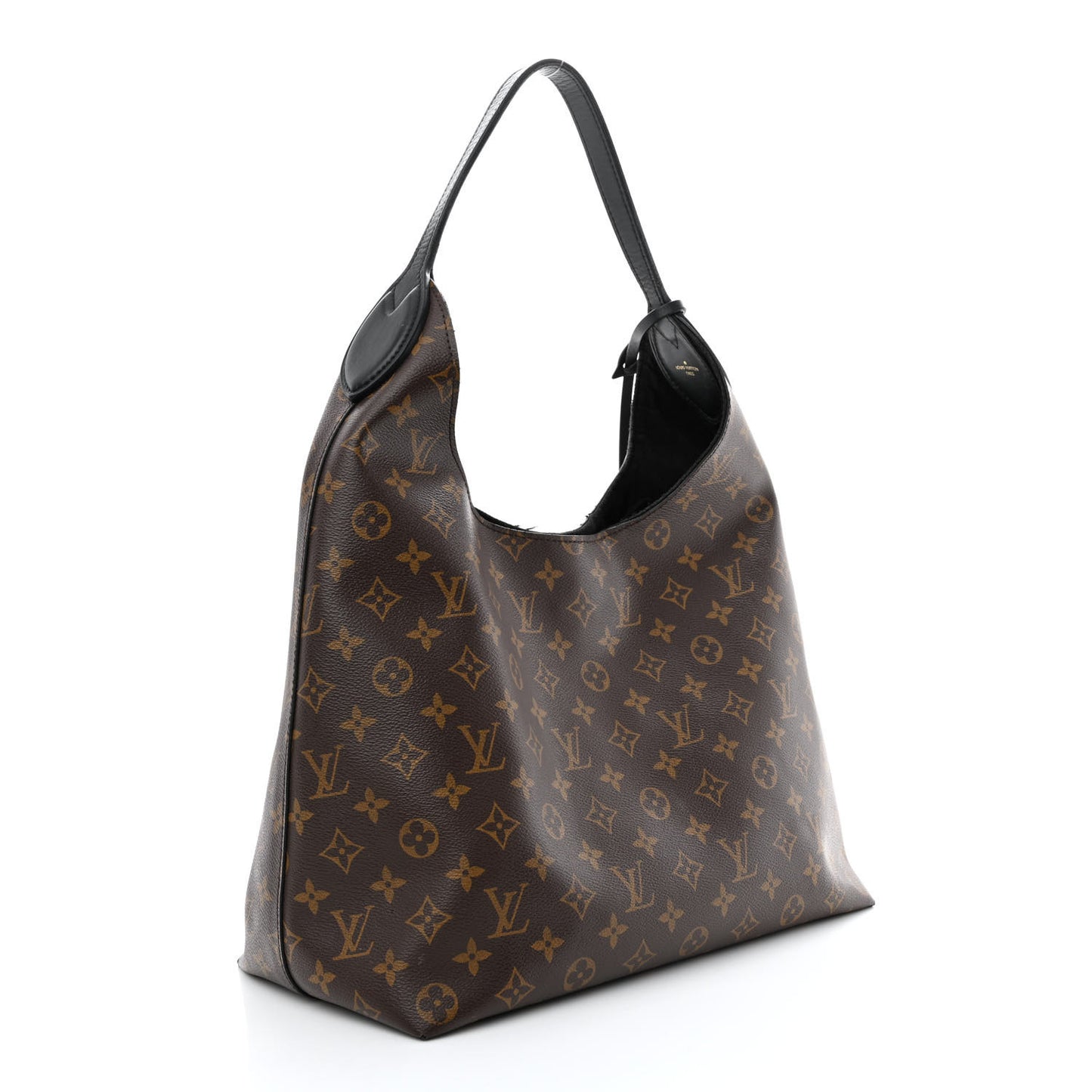 Monogram Flower Hobo Black