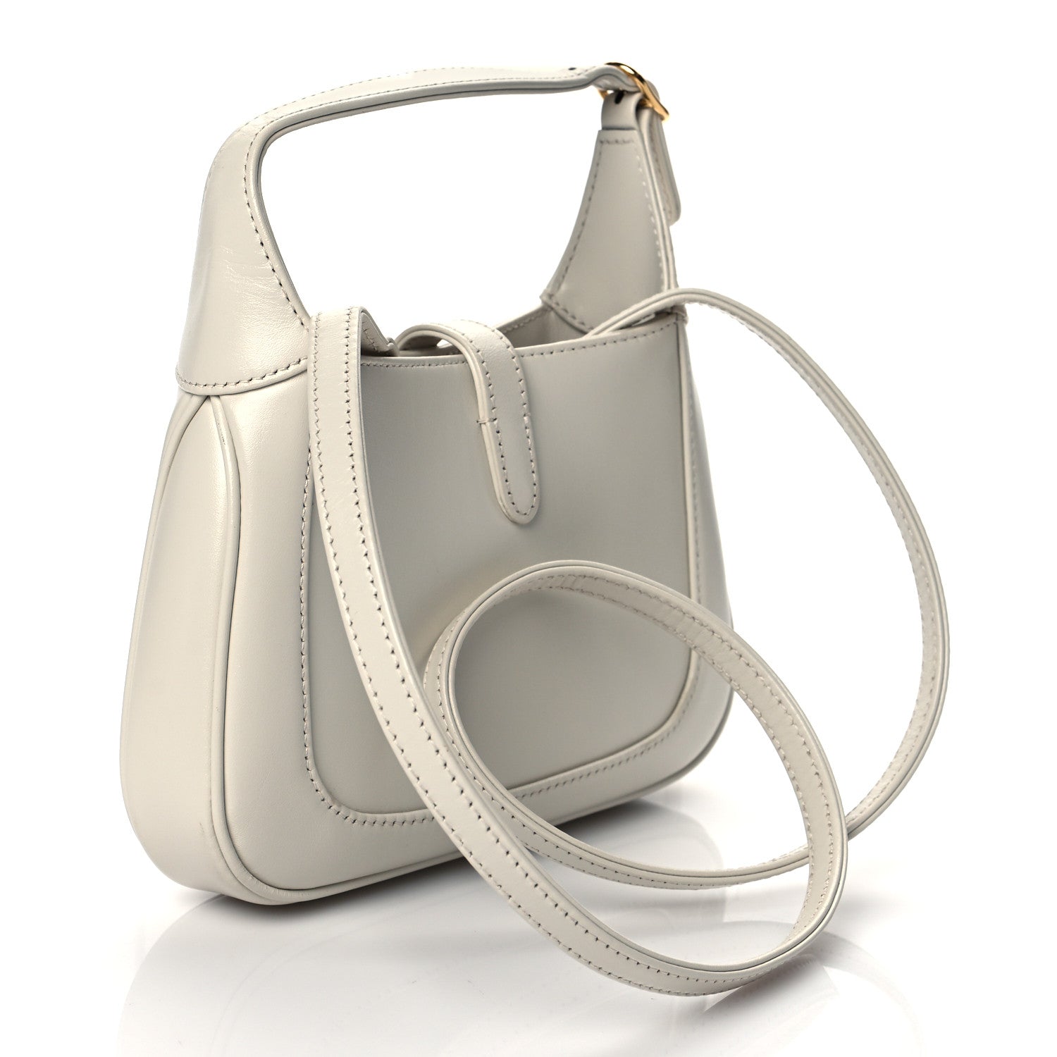 Gucci Boarded Dyana Lux Calfskin Mini Jackie 1961 Hobo Mystic White 3 of 10