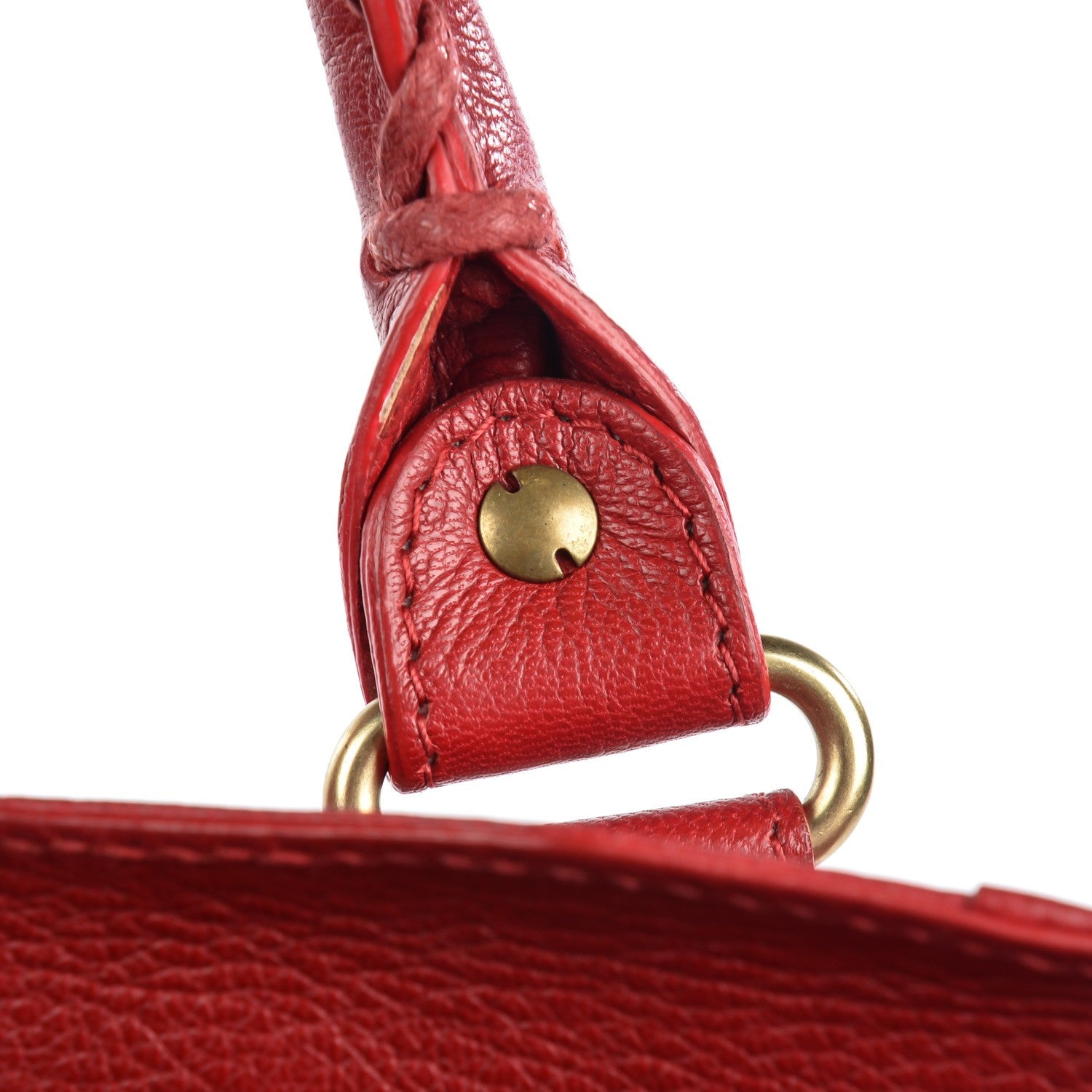Balenciaga Sugar Goatskin Classic Gold Hardware Velo Rouge Rouge Coquelicot 6 of 15