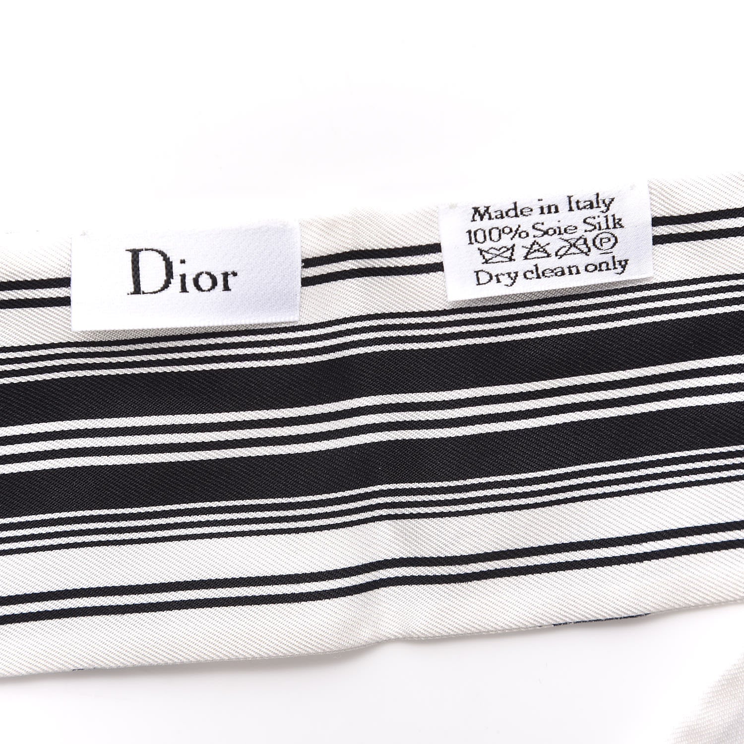 Christian Dior Silk Toile De Jouy Mitzah Scarf Navy Blue 4 of 5