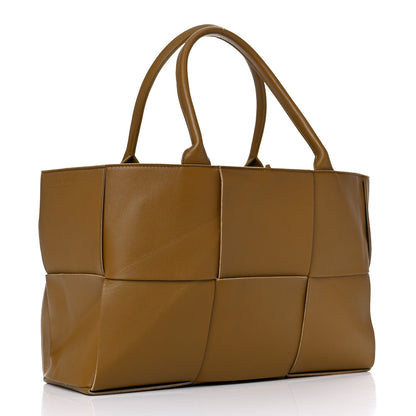 Bottega Veneta Nappa Maxi Intrecciato Arco Tote Moutarde Beige 4 of 13