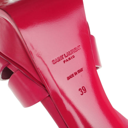 Saint Laurent Calfskin Tribute 105 Platform Sandals 39 Fuchsia 6 of 8