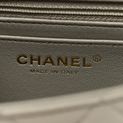 Chanel Lambskin Quilted Mini Rectangular Flap Grey 6 of 11