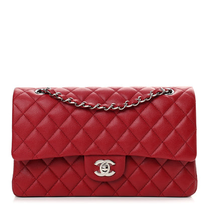 Chanel Caviar Quilted Medium Double Flap Red 1 of 12