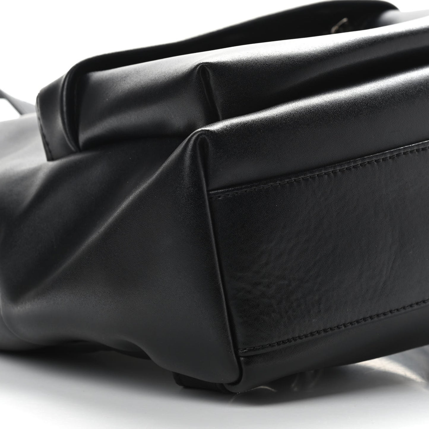 Calfskin Star Mini Backpack Black Red
