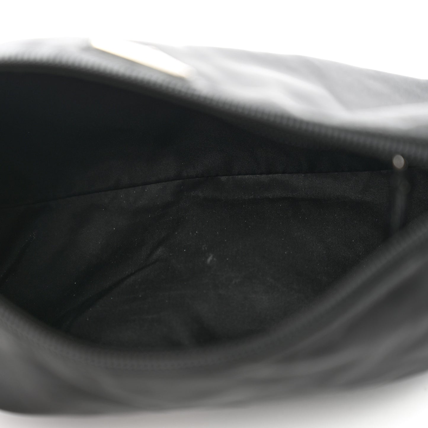 Nylon Tessuto Cosmetic Pouch Black