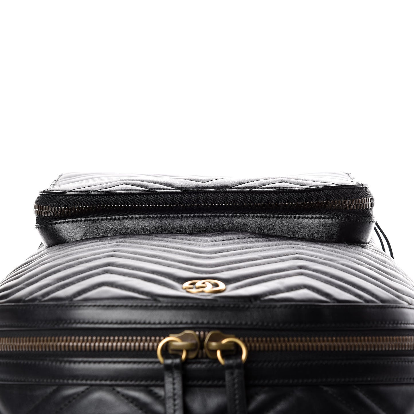 Calfskin Matelasse GG Marmont Day Backpack Black