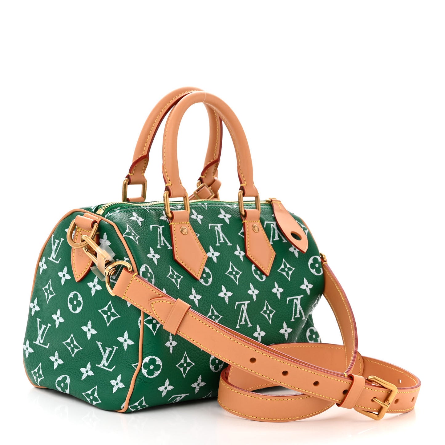 Calfskin Monogram Speedy P9 Bandouliere 25 Green