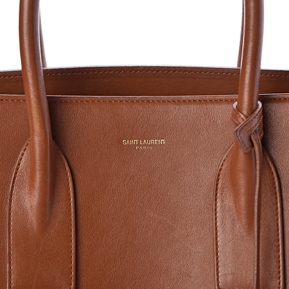 Saint Laurent Calfskin Large Sac De Jour Carryall Cognac 12 of 12