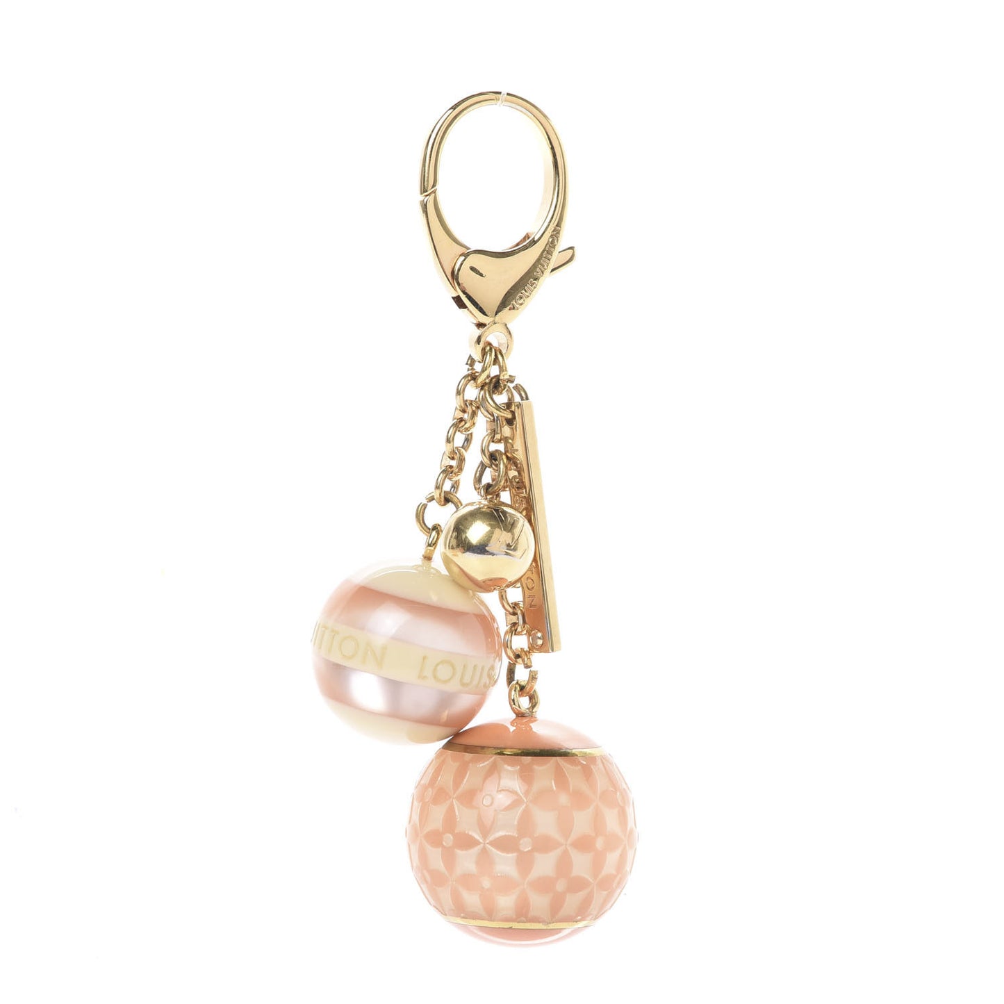 Mini Lin Croisette Bag Charm Pink