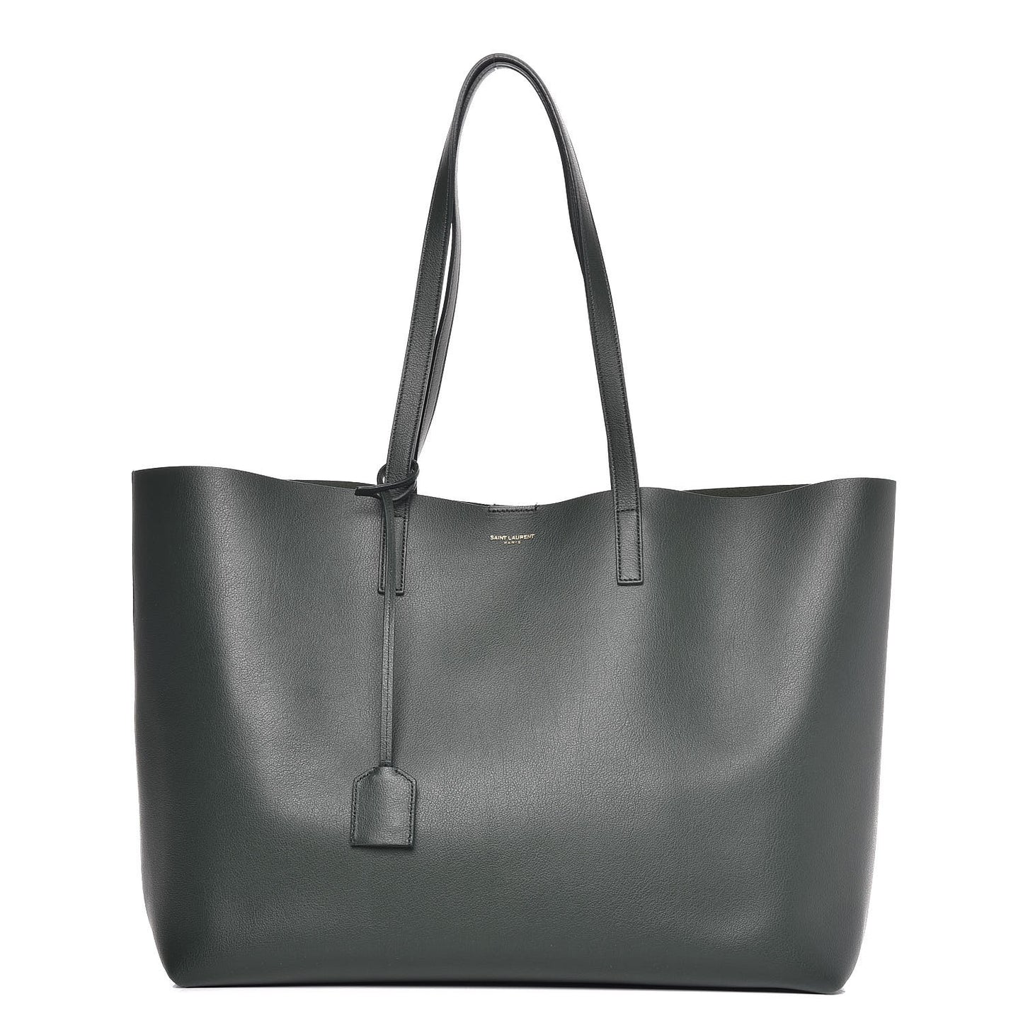 Calfskin Large Shopping Tote Dark Green