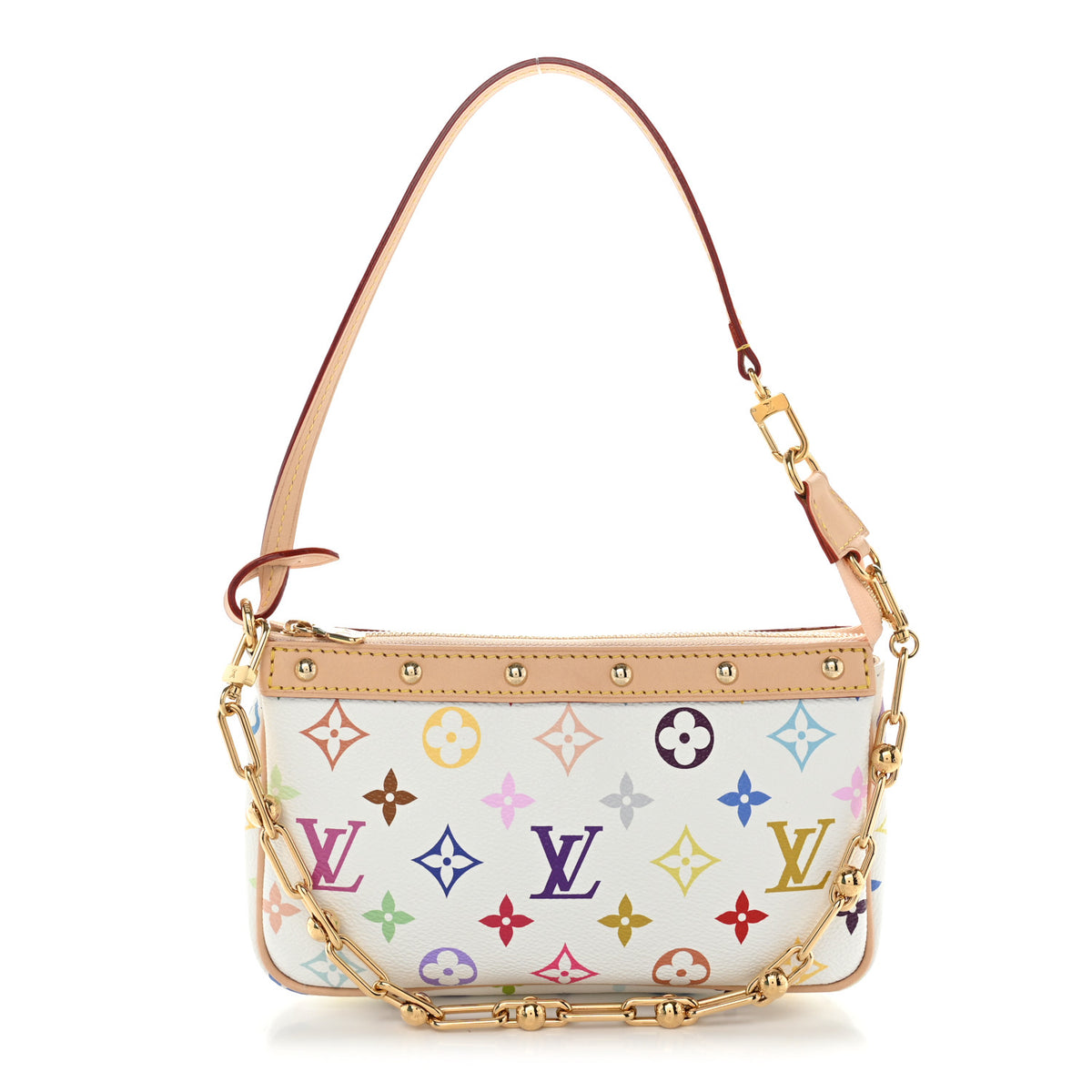 Louis Vuitton LV X TM Monogram Multicolor Pochette Accessories White 1 of 10
