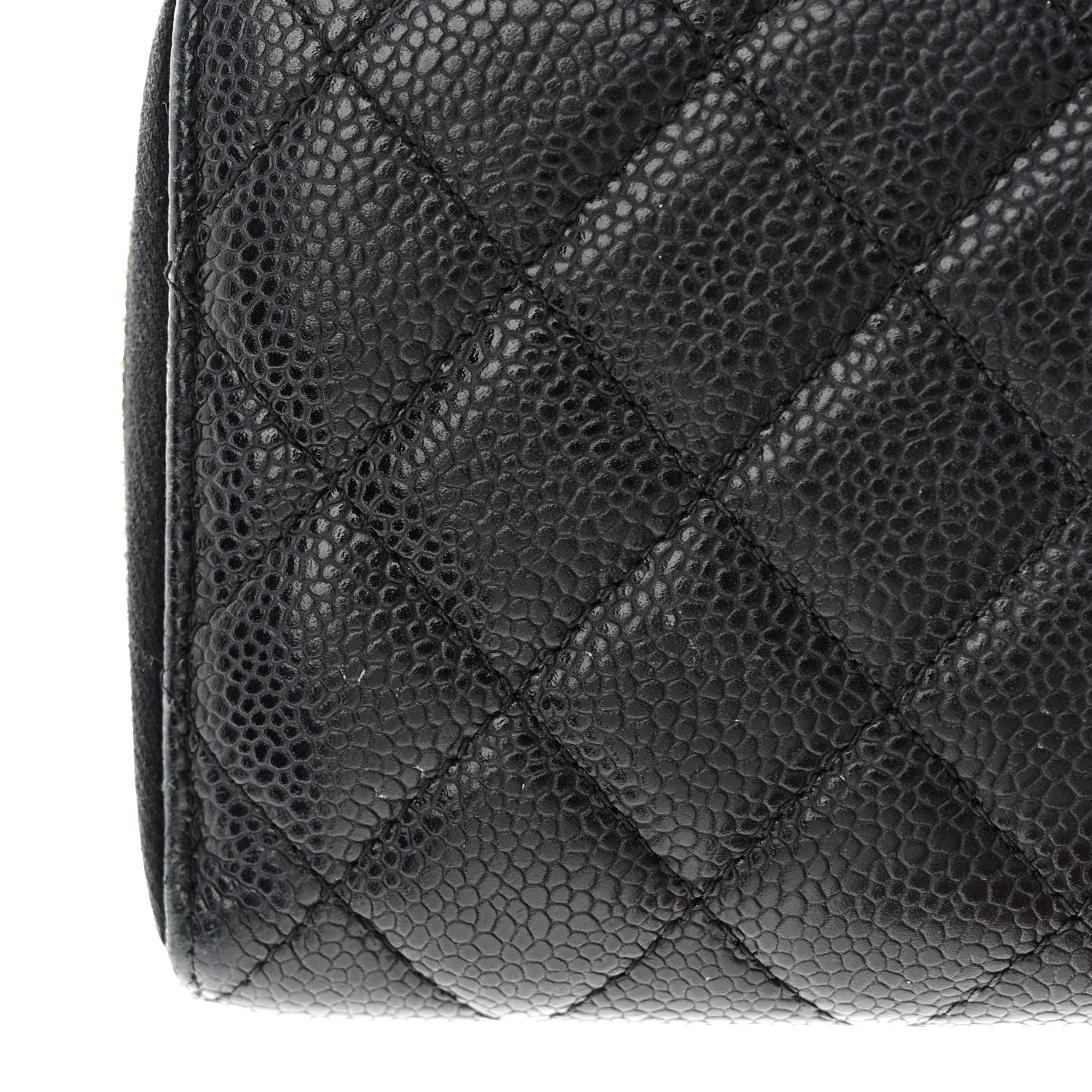 Chanel Caviar Quilted Large Gusset Zip Around Wallet Black 16 of 19
