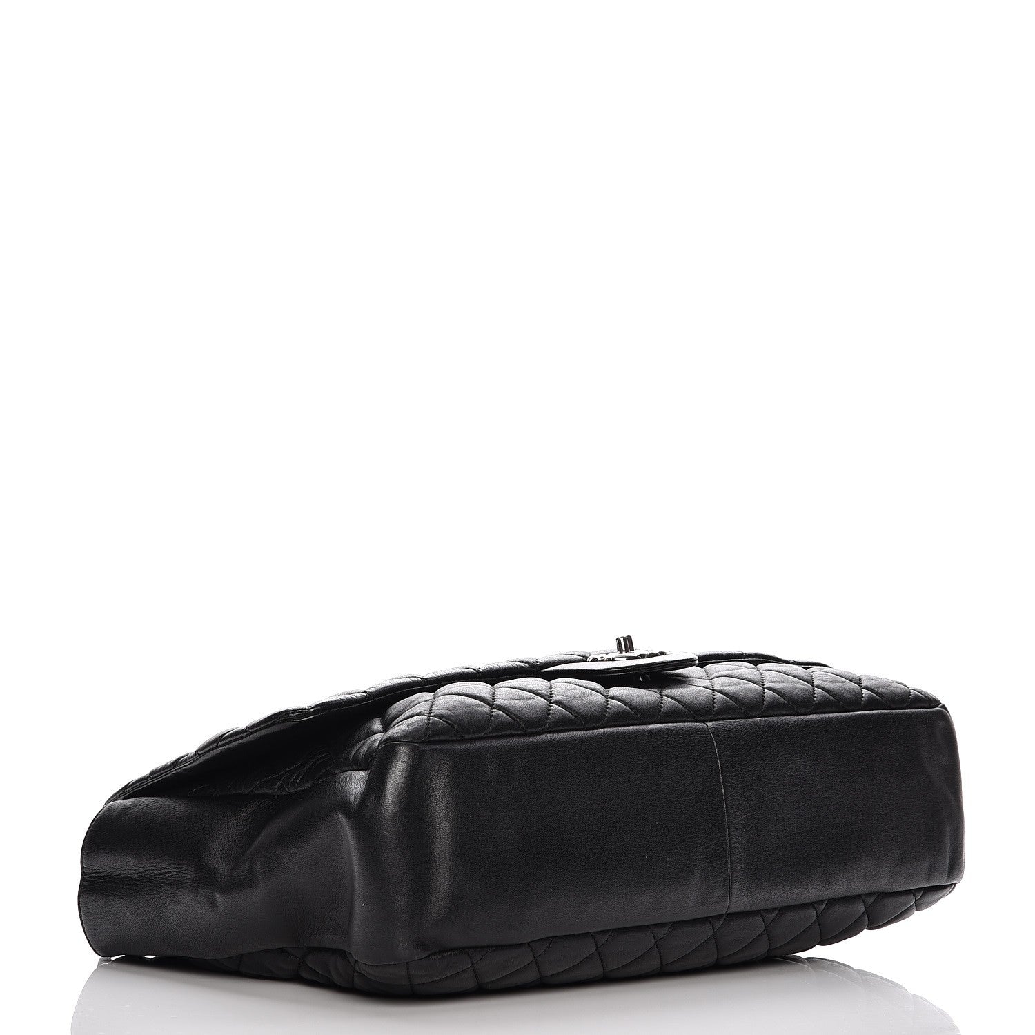 Chanel Calfskin Quilted XXL Travel Flap Bag Black 4 of 10