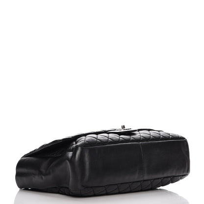 Chanel Calfskin Quilted XXL Travel Flap Bag Black 4 of 10