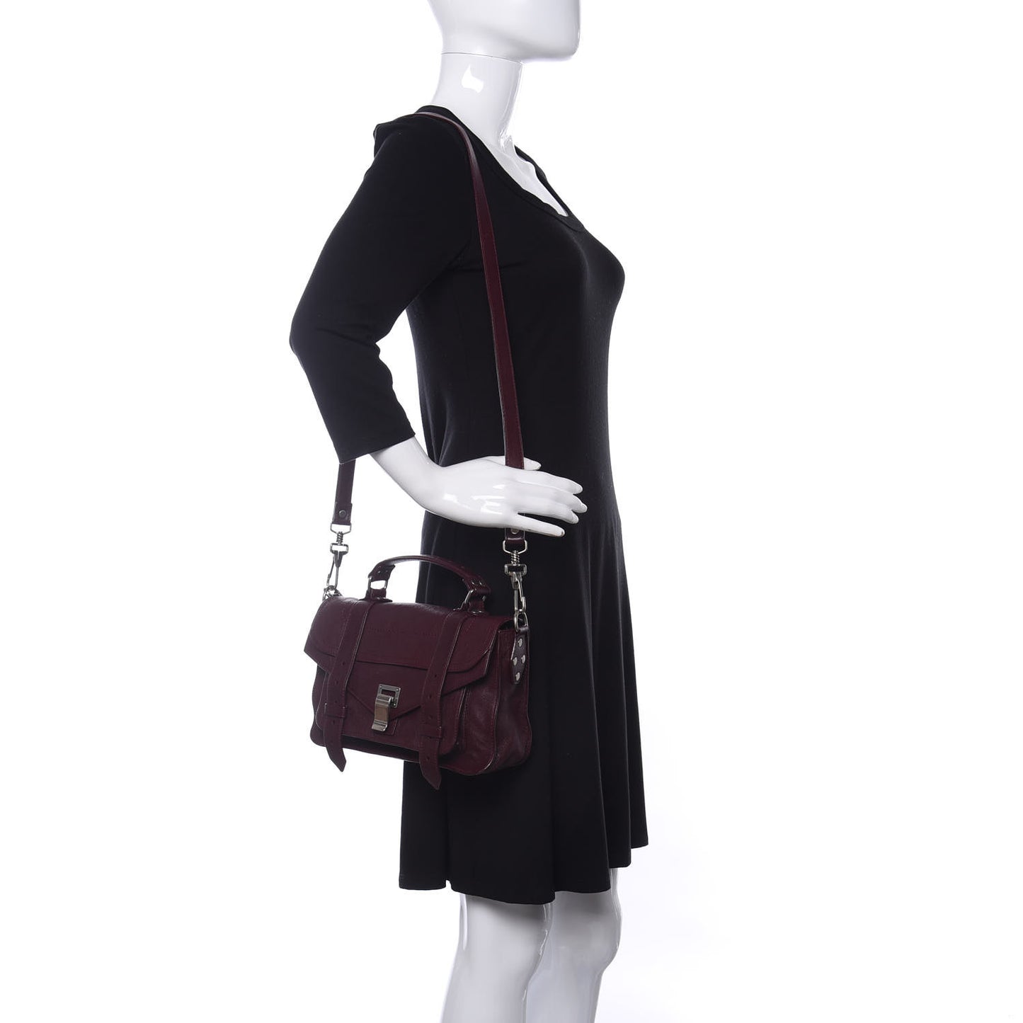 Lambskin Tiny PS1 Satchel Oxblood