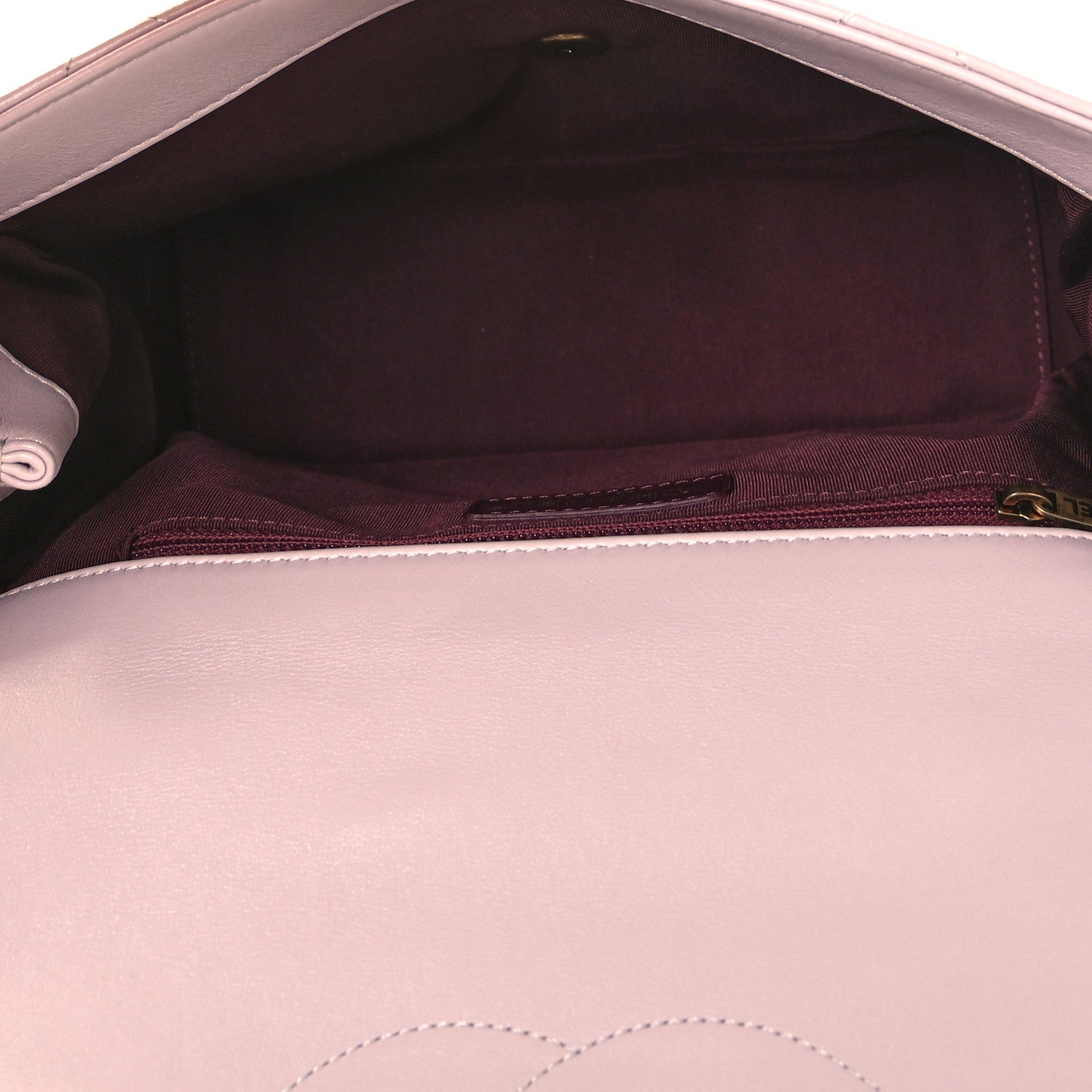 Chanel Glazed Calfskin Quilted Medium Gold Bar Top Handle Flap Light Pink 4 of 8