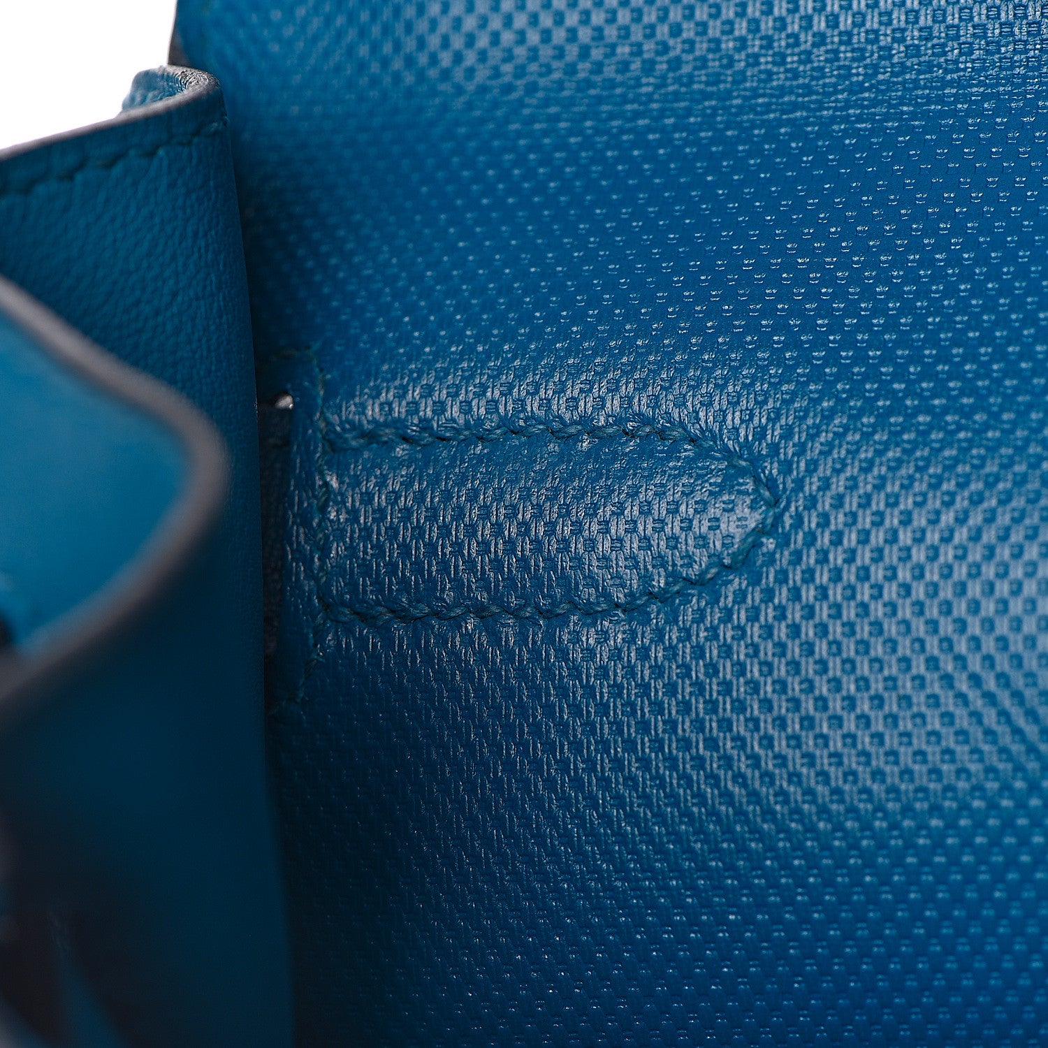 Hermes Swift Grain d'H Ghillies Kelly 35 Bleu Izmir 14 of 44