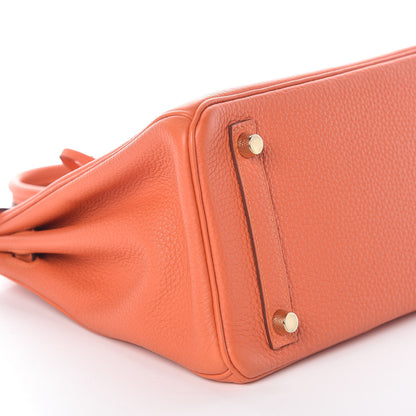 Hermes Togo Birkin 25 Feu 14 of 36