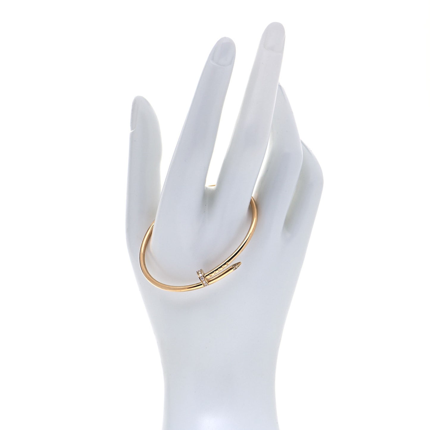 18K Yellow Gold Diamond Small Juste Un Clou Bracelet 15