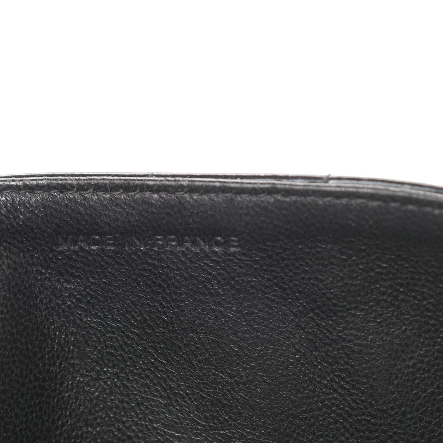 Patent Quilted East West Chocolate Bar Flap Black